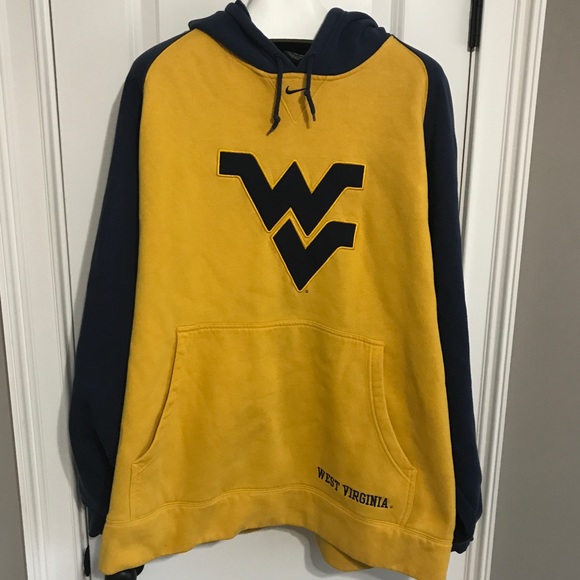 Nike Other - Gold & Blue WVU Nike Hoodie - XXL
